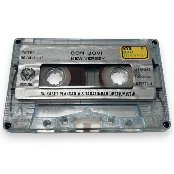 Bon Jovi New Jersey Turkish Release First Edition 1988 Cassette 836345-4 RARE! - Picture 2 of 15